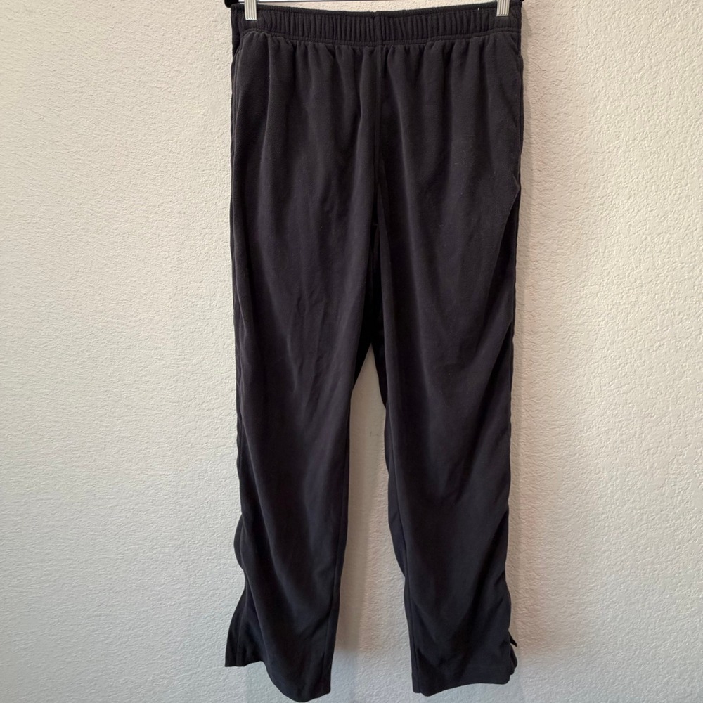 Columbia Mens Black Fleece Pants XM8169 Zipper Ankle Cuffs Size Medium 32 Inseam